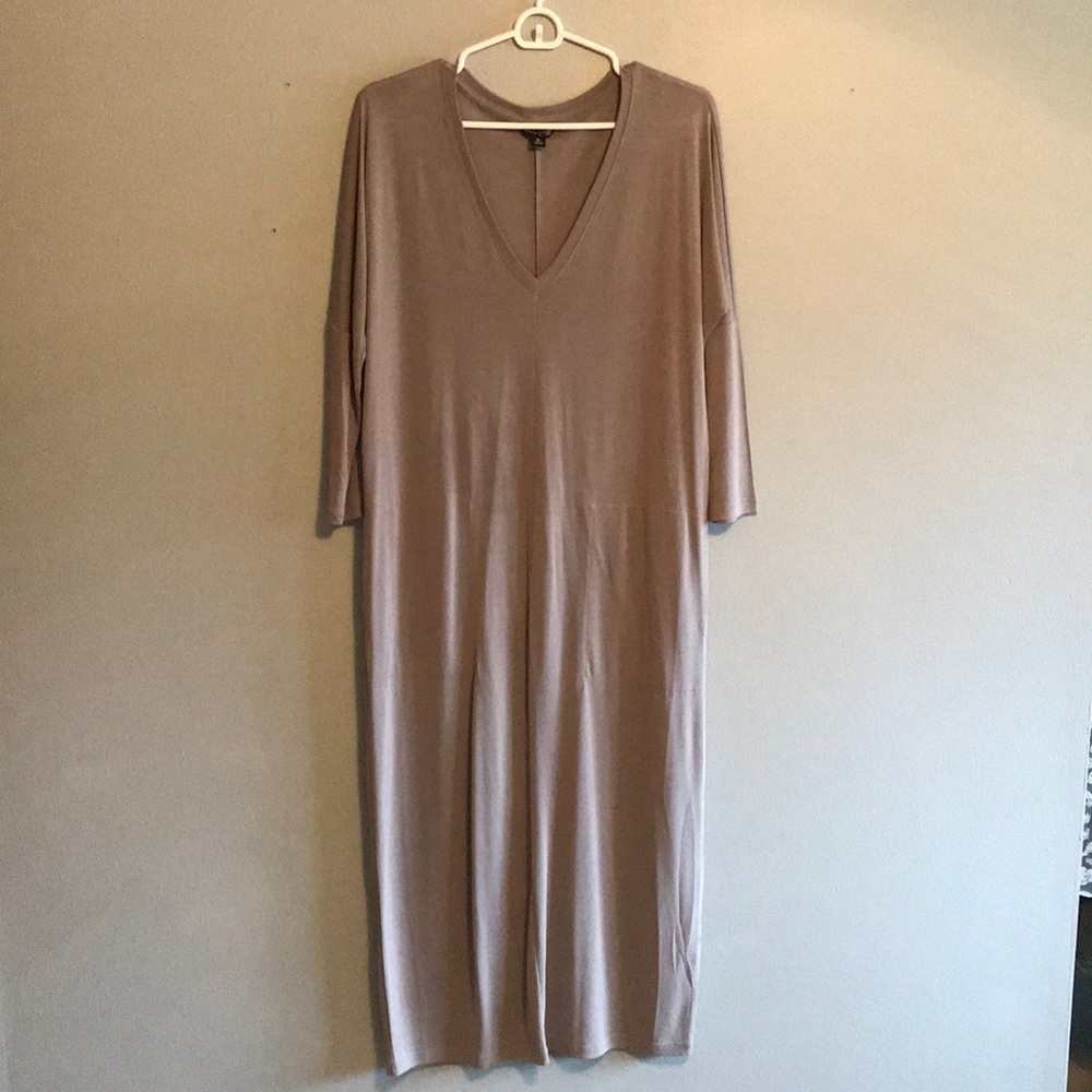 Lucky Brand Gray Midi Dress
